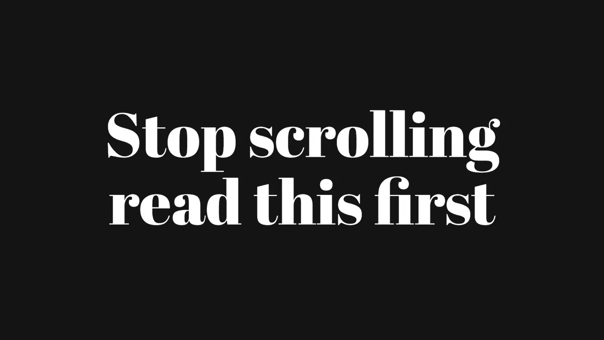 Instagram Poster text style: heavy high-contrast serif