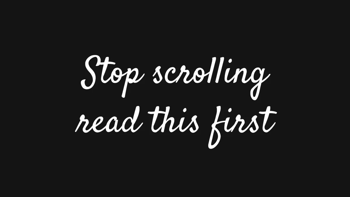 Instagram Signature text style: flowing brush script