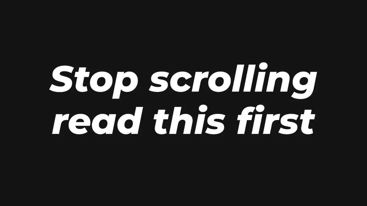 Instagram Strong text style: heavy italic sans